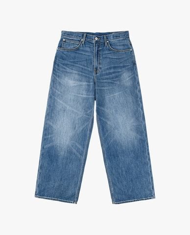  LEE - Quần jeans nam ống rộng wash bạc 