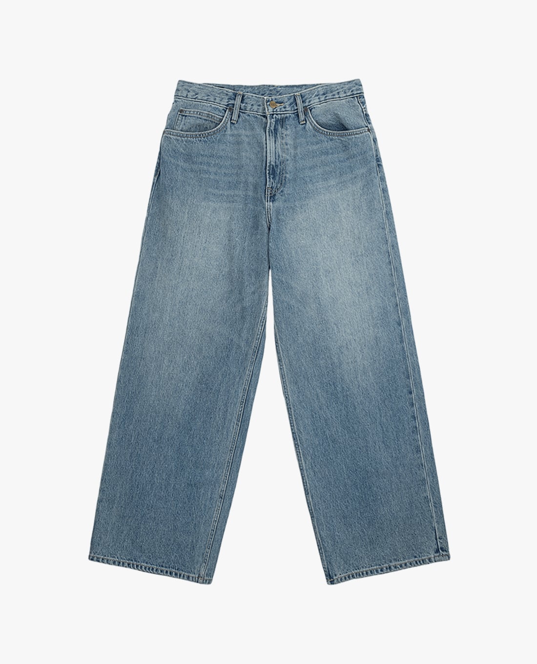 LEE - Quần jeans nam ống rộng wash bạc