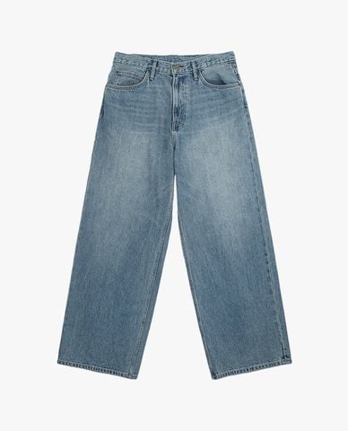  LEE - Quần jeans nam ống rộng wash bạc 