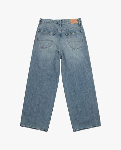  LEE - Quần jeans nam ống rộng wash bạc 