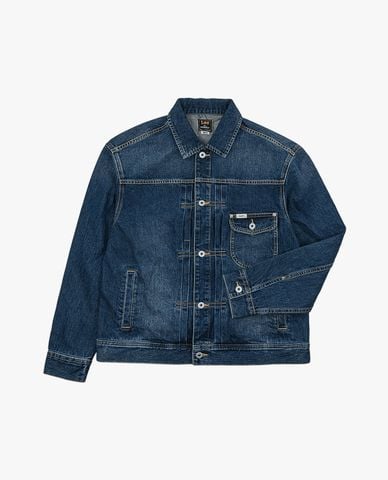  LEE - Áo khoác denim nam cổ bẻ tay dài 101+ 