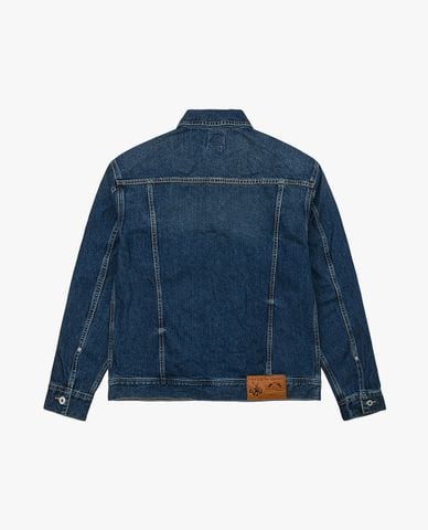  LEE - Áo khoác denim nam cổ bẻ tay dài 101+ 