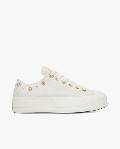  CONVERSE - Giày sneakers nữ cổ thấp Chuck Taylor All Star Heathered Glam 