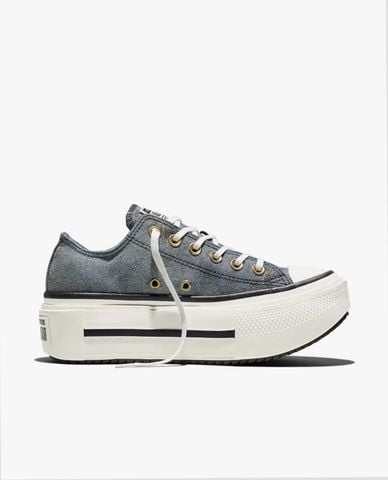  CONVERSE - Giày sneakers unisex cổ thấp Chuck Taylor All Star Lift Double Stack 