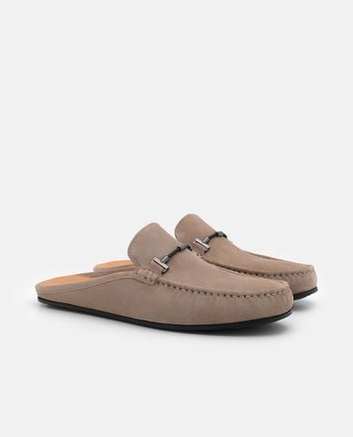  PEDRO - Giày mules nam mũi tròn Hawser Leather 