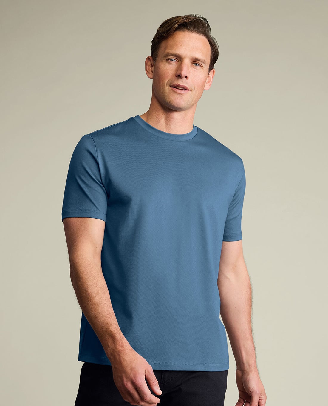 CHARLES TYRWHITT - Áo thun nam cổ tròn tay ngắn hiện đại