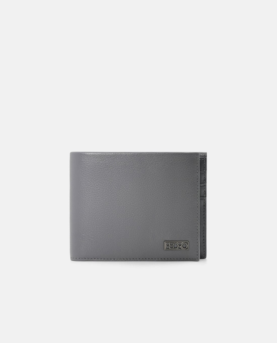 PEDRO - Ví nam dáng ngắn gập đôi Embossed Leather