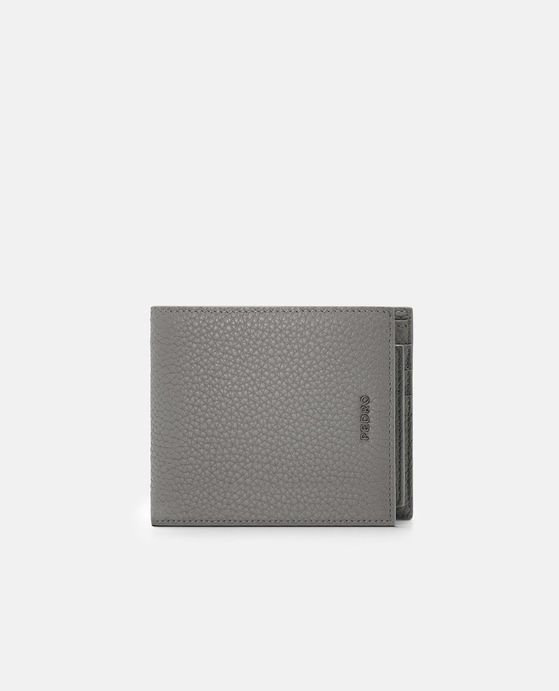 PEDRO - Ví nam dáng ngắn gập đôi Tumbled Leather With Insert