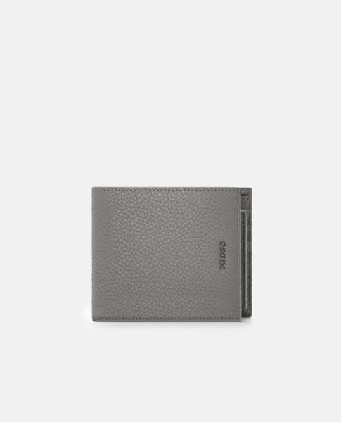  PEDRO - Ví nam dáng ngắn gập đôi Tumbled Leather With Insert 