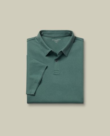  CHARLES TYRWHITT - Áo polo nam cổ bẻ tay ngắn Jersey 