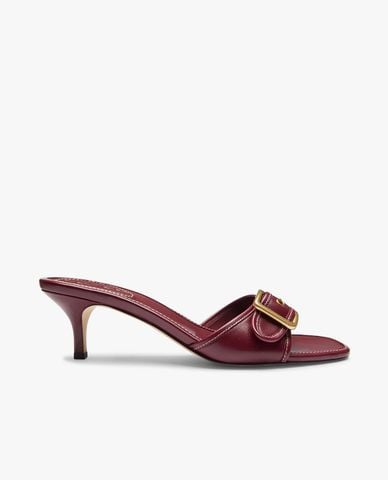  COACH - Giày mules cao gót nữ Margot Leather 
