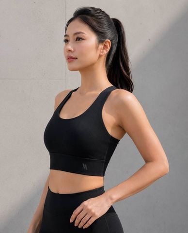  AZURA - Áo bra thể thao nữ cổ U lưng cut out 