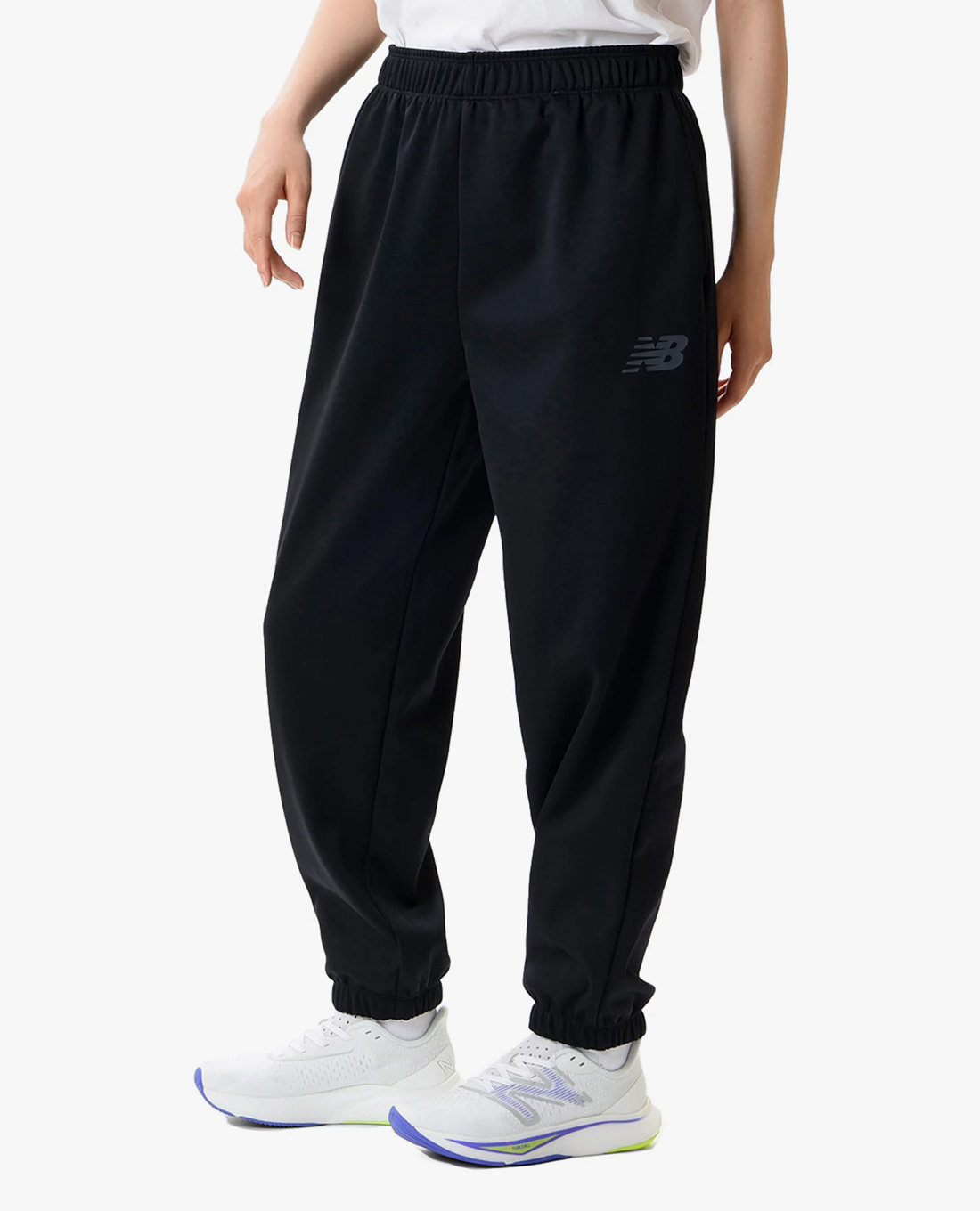 NEW BALANCE - Quần jogger nữ lưng thun phối logo