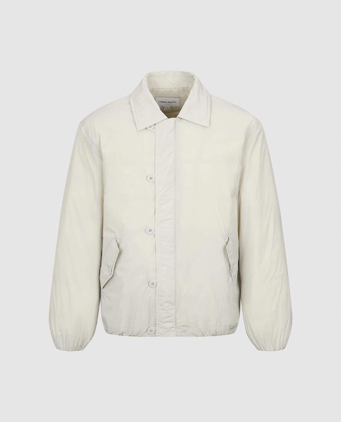 URBAN REVIVO - Áo khoác sơ mi nam cổ bẻ tay dài