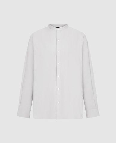  URBAN REVIVO - Áo sơ mi nam cổ trụ tay dài thanh lịch 