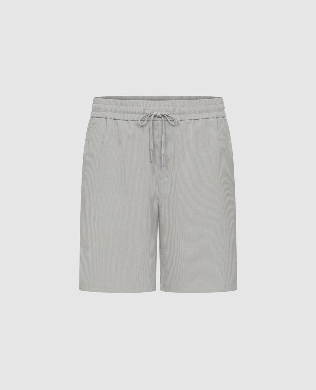 URBAN REVIVO - Quần short nam ngang gối phối dây rút