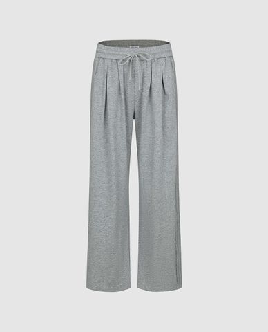  URBAN REVIVO - Quần nam ống rộng lưng thun phối dây rút 