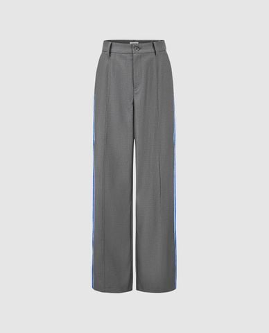  URBAN REVIVO - Quần nữ ống rộng phối viền 