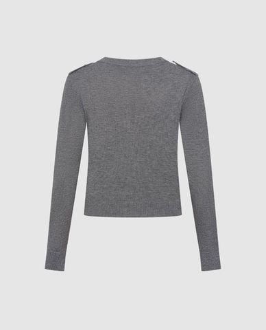  URBAN REVIVO - Áo khoác cardigan nữ tay dài phối viền 