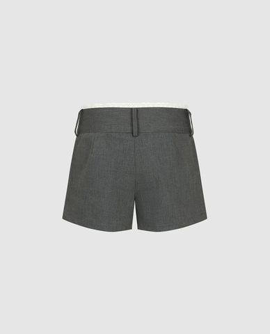  URBAN REVIVO - Quần short ngắn nữ phối viền 