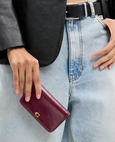  COACH - Ví nữ đựng thẻ phom chữ nhật Essential 