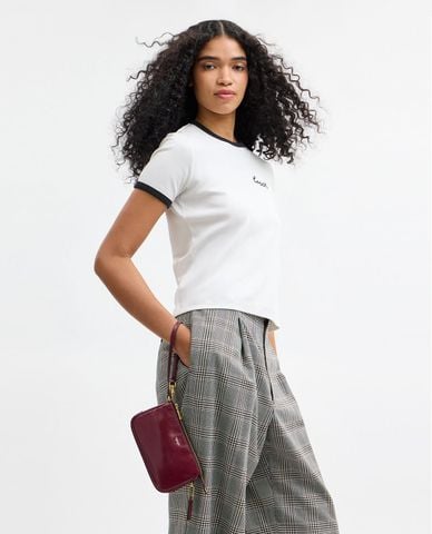  COACH - Túi đeo vai nữ phom chữ nhật Plaza 18 