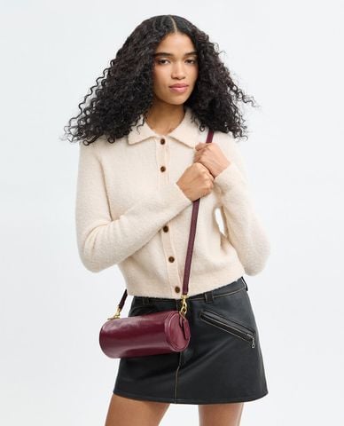  COACH - Túi đeo vai nữ dáng trụ Barrel 