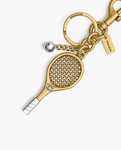  COACH - Móc khóa treo túi nữ Small Tennis Racket 