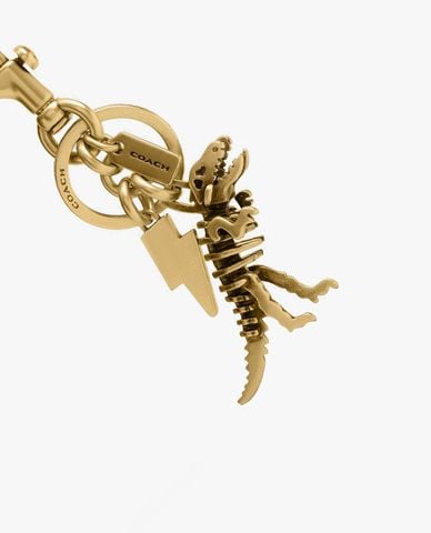  COACH - Móc khóa treo túi nữ Small Rexy Skeleton 