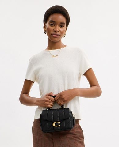  COACH - Túi đeo chéo nữ chần bông Tabby Top 
