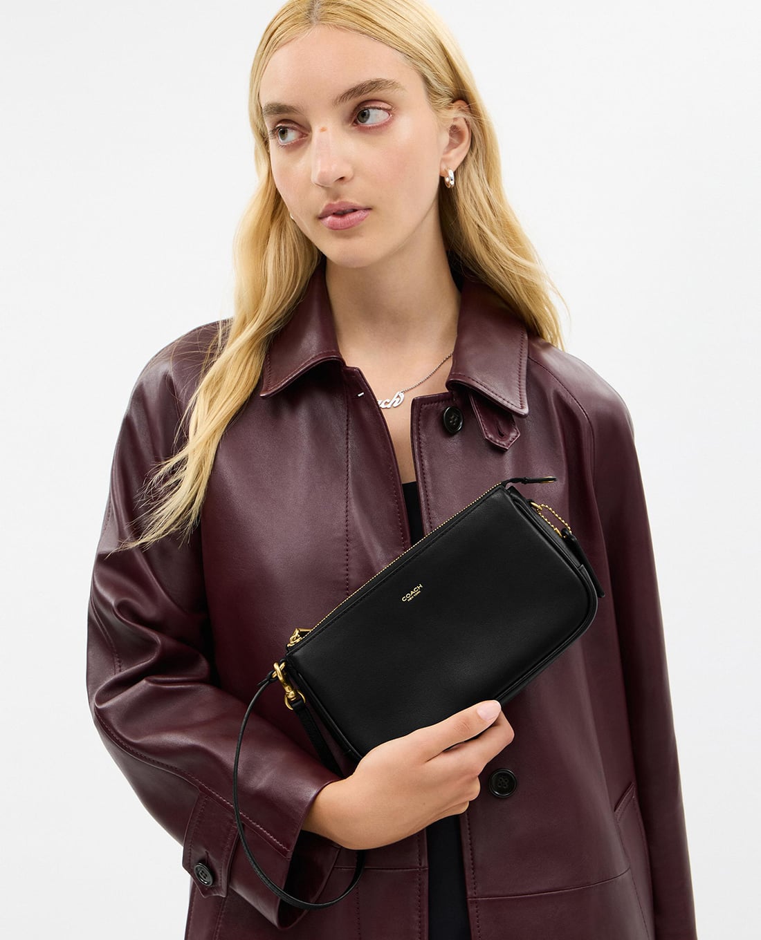 COACH - Túi đeo vai nữ phom chữ nhật Plaza