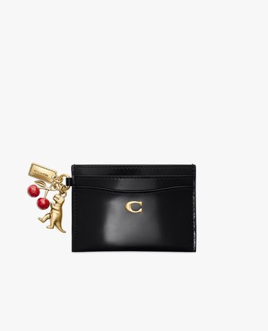  COACH - Ví đựng thẻ nữ phối charm Essential In Spazzolato 