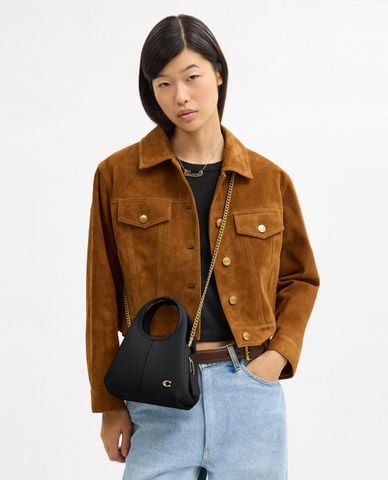  COACH - Túi đeo vai nữ hình thang Lana 19 