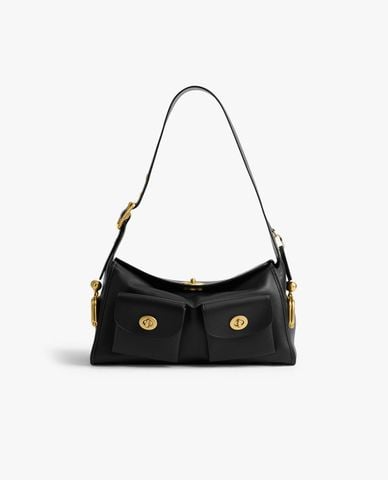  COACH - Túi đeo vai nữ phom chữ nhật Turnlock Haversack 