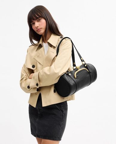  COACH - Túi đeo vai nữ phom hình trụ Kisslock Barrel 