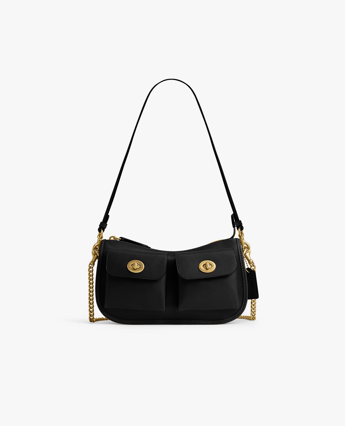 COACH - Túi đeo vai nữ phom chữ nhật Twin Turnlock