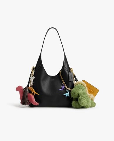  COACH - Túi đeo vai nữ hình thang Brooklyn 28 With Charms 