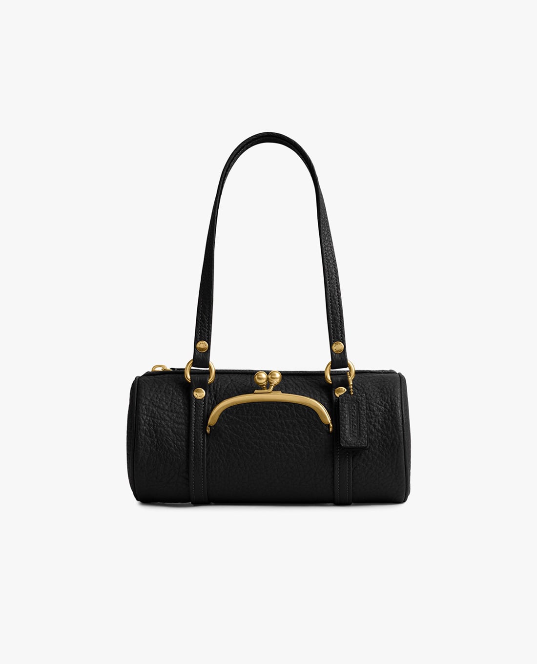 COACH - Túi đeo vai nữ phom hình trụ Kisslock Barrel 28