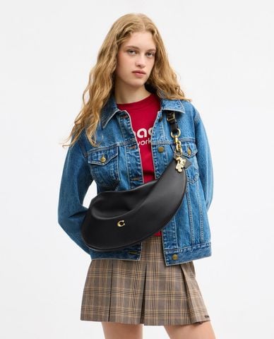  COACH - Túi đeo chéo nữ hình bán nguyệt Juliet 