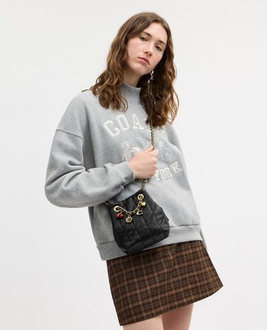  COACH - Túi rút dây nữ phối charm Jade 