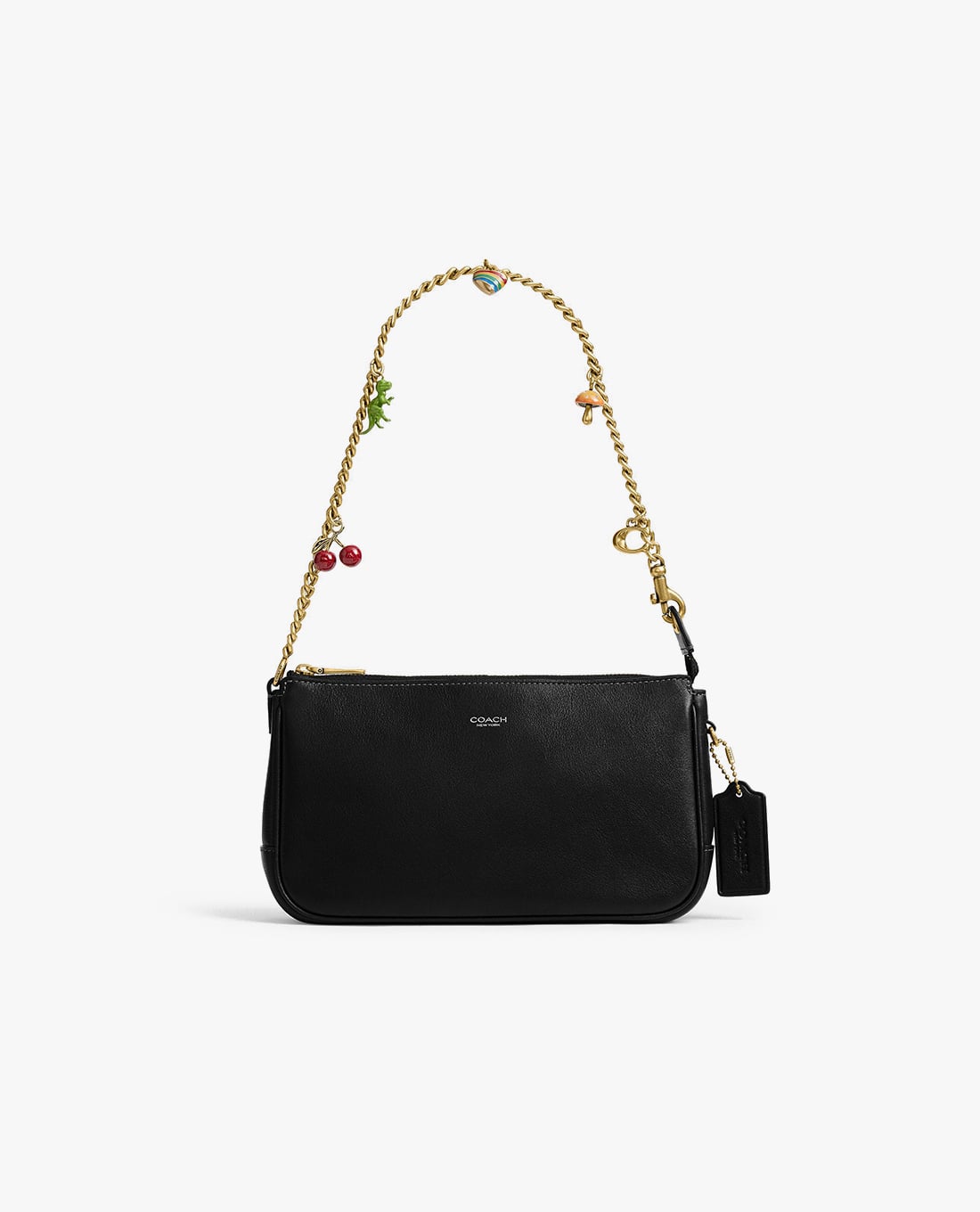 COACH - Túi đeo vai nữ phom chữ nhật phối charm Plaza