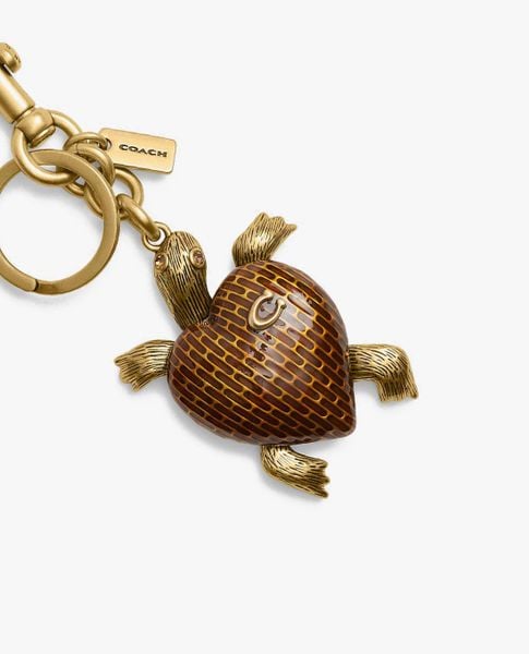  COACH - Móc khóa treo túi nữ Turtle 