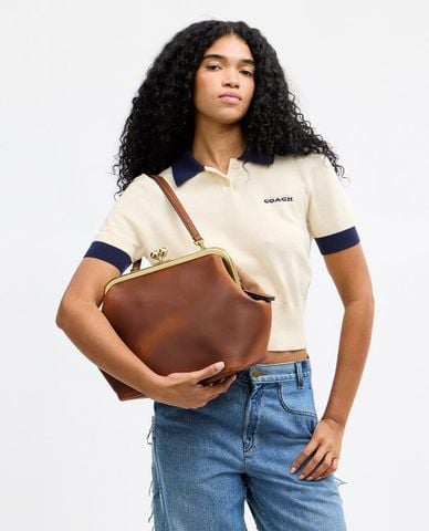  COACH - Túi đeo vai nữ Kisslock Frame 27 