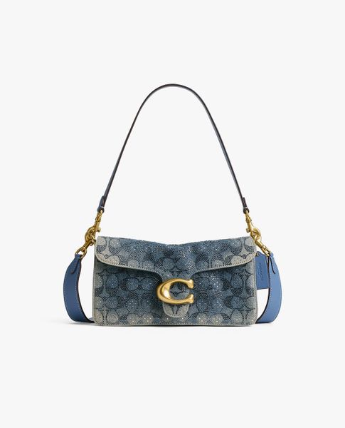  COACH - Túi đeo vai nữ Tabby 26 Signature Denim 