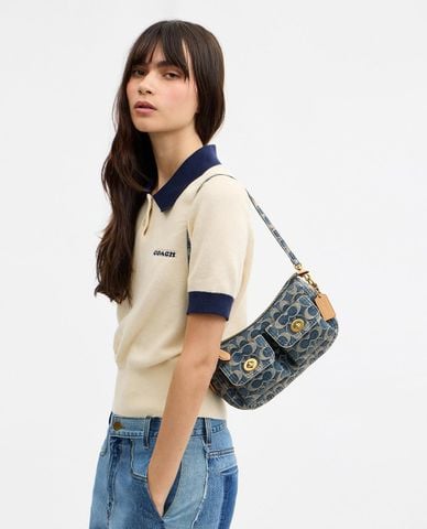  COACH - Túi đeo vai nữ Waverly In Signature 