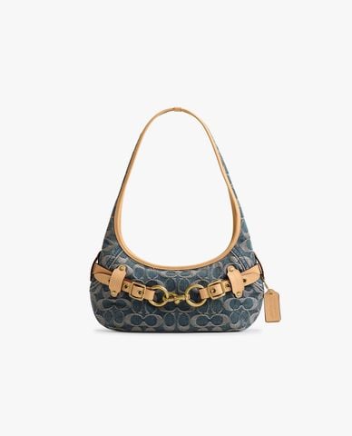  COACH - Túi đeo vai nữ hình bán nguyệt Belted Ergo 26 