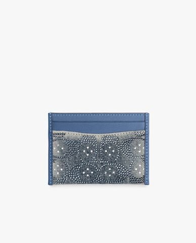  COACH - Ví đựng thẻ nữ Crystal Signature Jacquard 