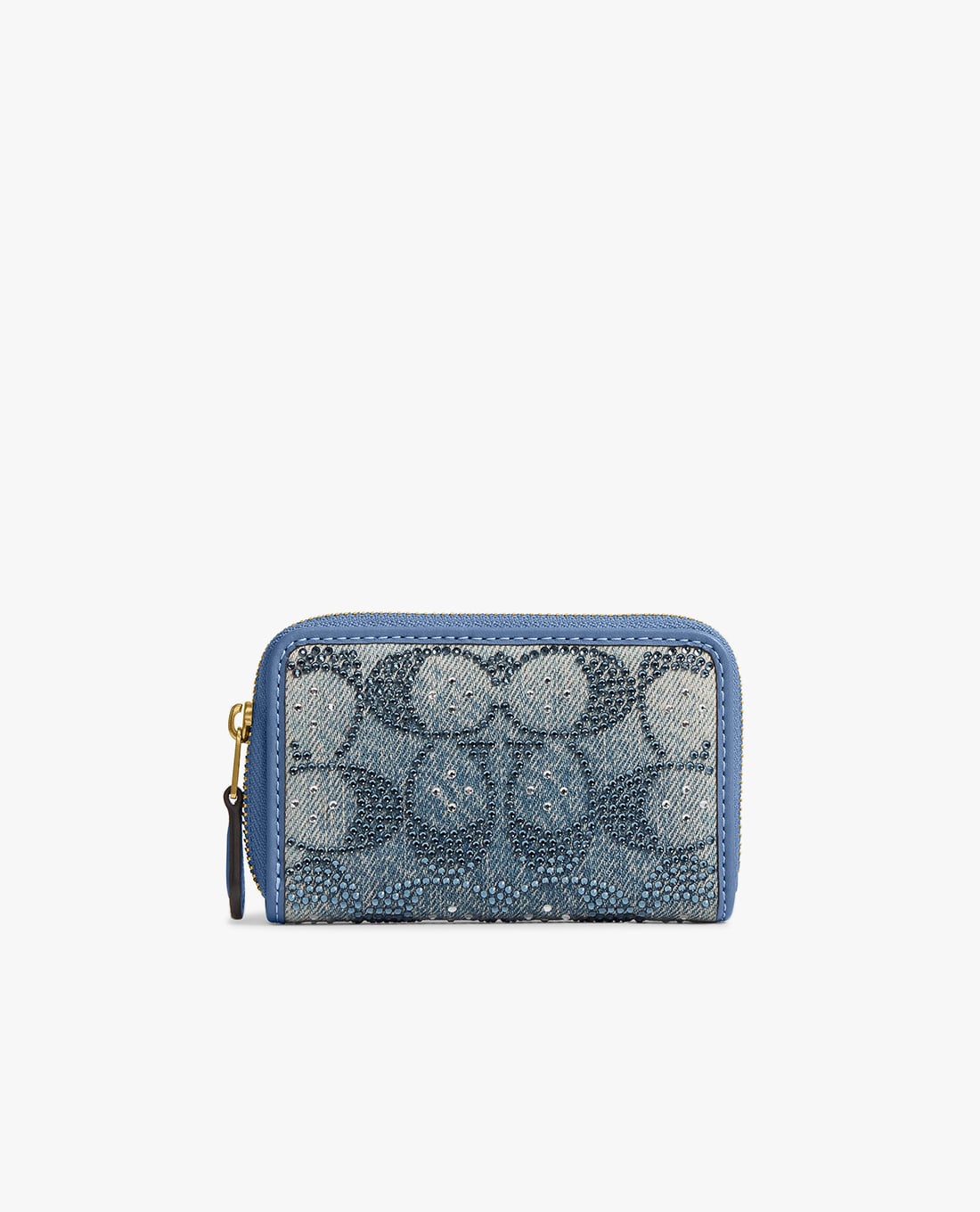 COACH - Ví ngắn nữ Crystal Signature Denim