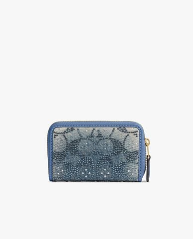  COACH - Ví ngắn nữ Crystal Signature Denim 
