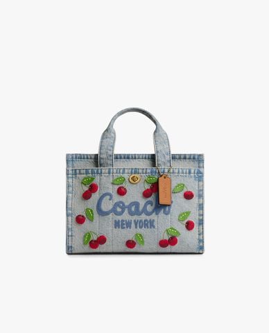  COACH - Túi tote nữ Cargo 26 With Cherry Embroidery 